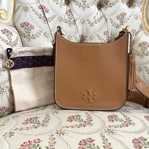 New Tory Burch Thea Mini Shoulder Bag Tan NWOT